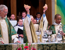 Episcopales y metodistas unidos comparten la comunión en la Catedral Nacional de EE.UU. Foto: Melissa Lauber, cortesía de la Conferencia de Baltimore-Washington.