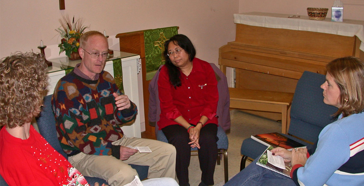 In a Covenant Discipleship group, each member gives an account of how they are doing in their spiritual life. Photo courtesy of Mark Deshon.