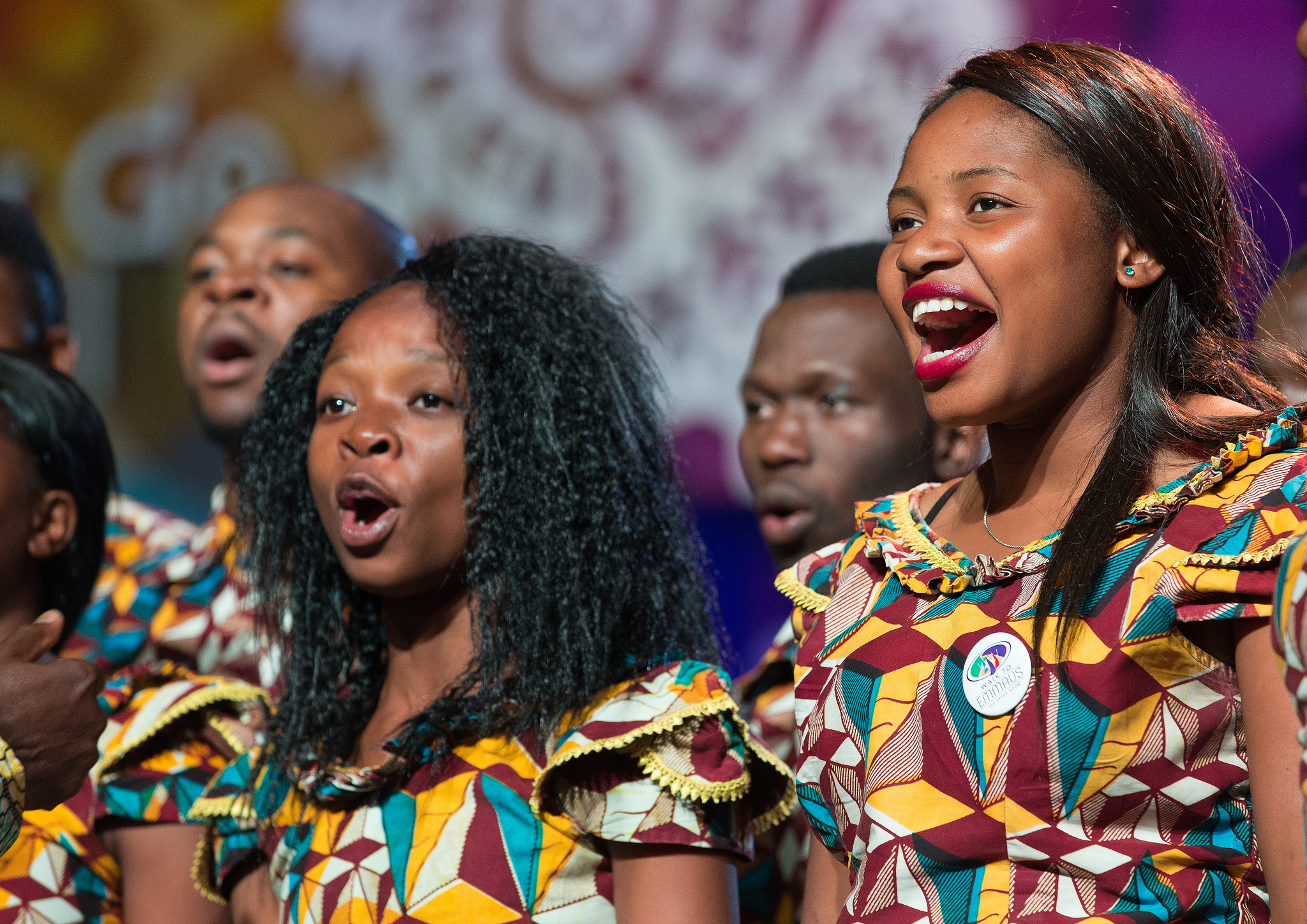 The Africa University choir sings during the presentation of the Africa University report May 16 at the 2016 United Methodist General Conference in Portland, Ore. Photo by Mike DuBose, UMNS.