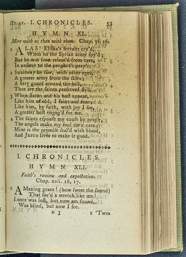 Les méthodistes unis chantent souvent sur la grâce justificatrice de Dieu en utilisant les mots de ‘Amazing Grace’, de John Newton. La photo est hébergée à la Bibliothèque du Congrès des États-Unis, domaine public, via Wikimedia Commons.