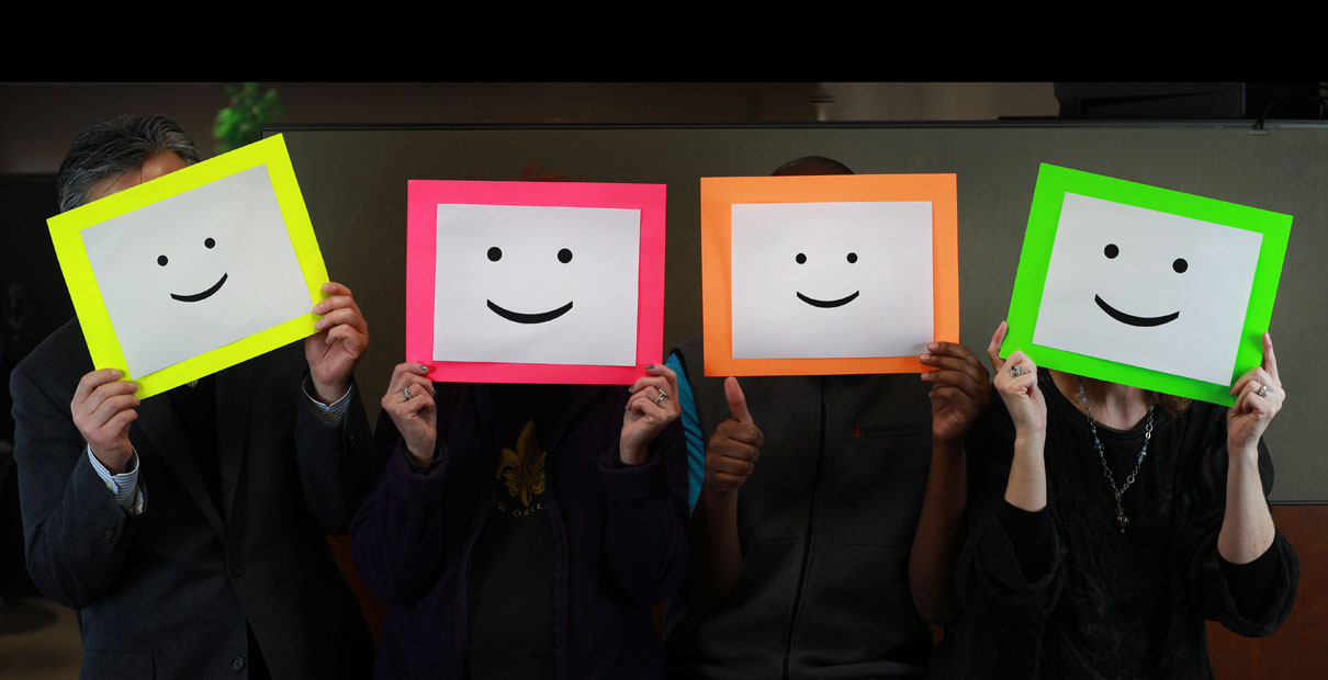 A photo illustration on the topic of happiness. Photo by Kathleen Barry, United Methodist Communications. 