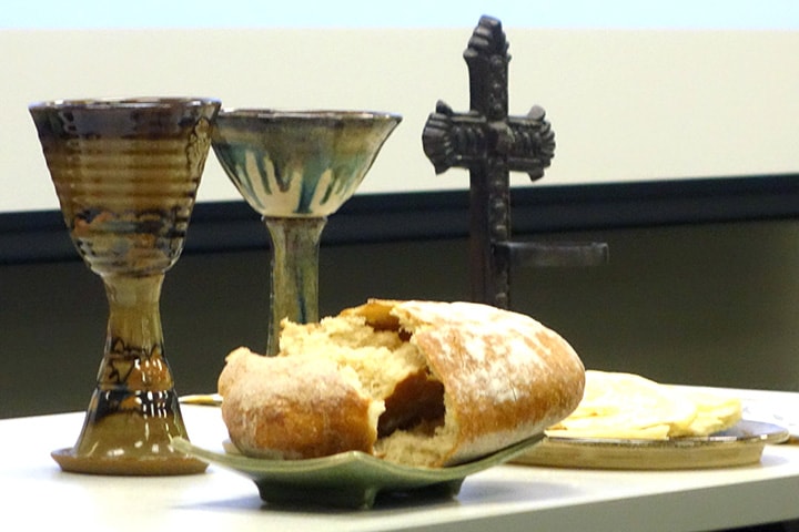 Communion is not an individual, private sacrament, rather it is celebrated by the whole gathered congregation. Photo by Diane Degnan, United Methodist Communications.