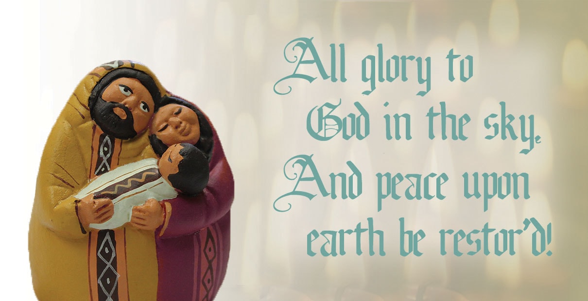 A Christmas song teaches that peace comes when we live for Jesus. Image by Kathryn Price, United Methodist Communications.