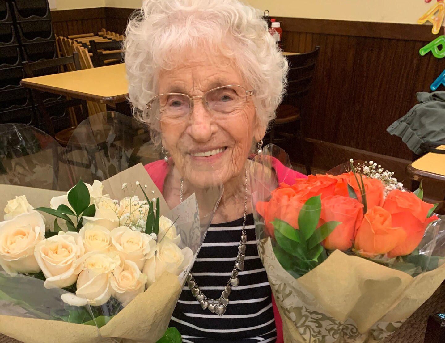 Lucille Ellson on her 102nd birthday on December 30, 2019. Photo by Jane Pickle. 
