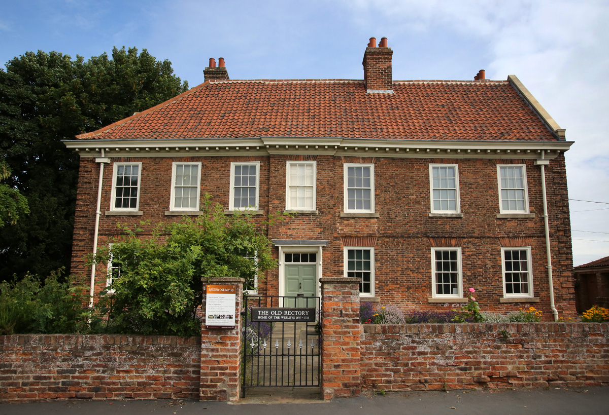 The Old Rectory in Epworth, England was built in 1709 following the "Great Fire" and was the home of John and Charles Wesley along with their parents and siblings. Photo by Kathleen Barry, United Methodist Communications.