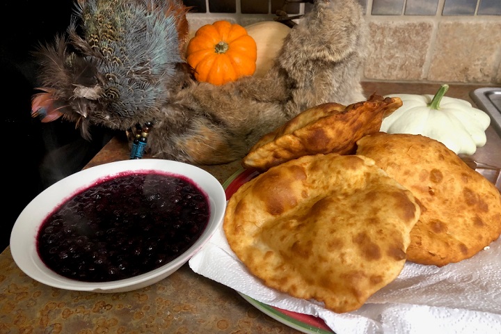 wojapi berry sauce  for serving with Native American frybread
