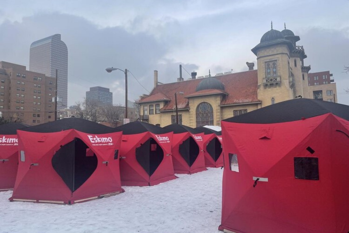 Park Hill United Methodist Church used its parking lot as a safe space community for neighbors experiencing homelessness. Photo courtesy of Colorado Village Collaborative