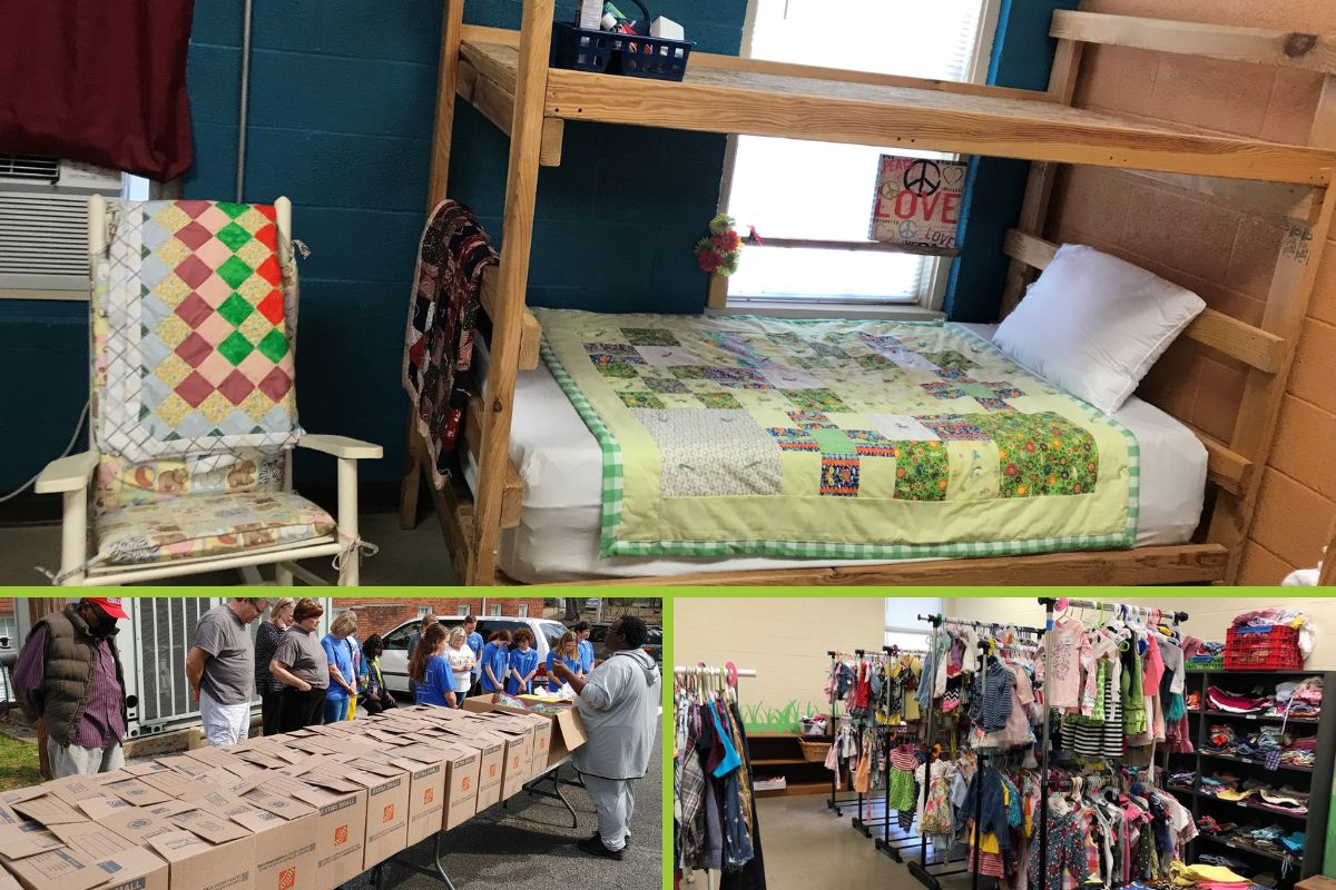 La Iglesia Metodista St. Matthew, Memphis, Tennessee, responde a las necesidades de su comunidad mediante viviendas de emergencia, distribución de alimentos y más. “Simplemente estamos tratando de servir a la población que amamos”, dice la pastora Kimberlynn Alexander. Fotos cortesía de Alexander.