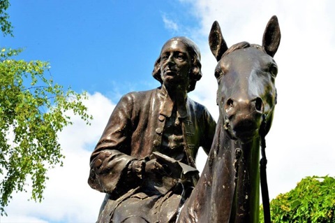 The founder of Methodism's statue is on display at the New Room in Bristol, U.K., made in 1932 by Andrew Walker. Photo by Klaus U. Ruof, UM Communications, Germany.