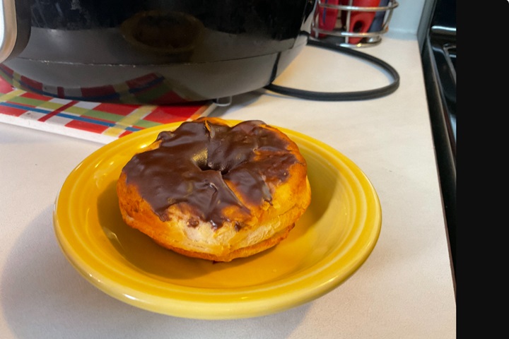 photo of an air fryer doughnut made by Lily Buchanan