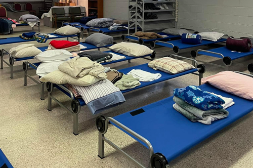 Warming shelters are set up at churches in the Holston Conference