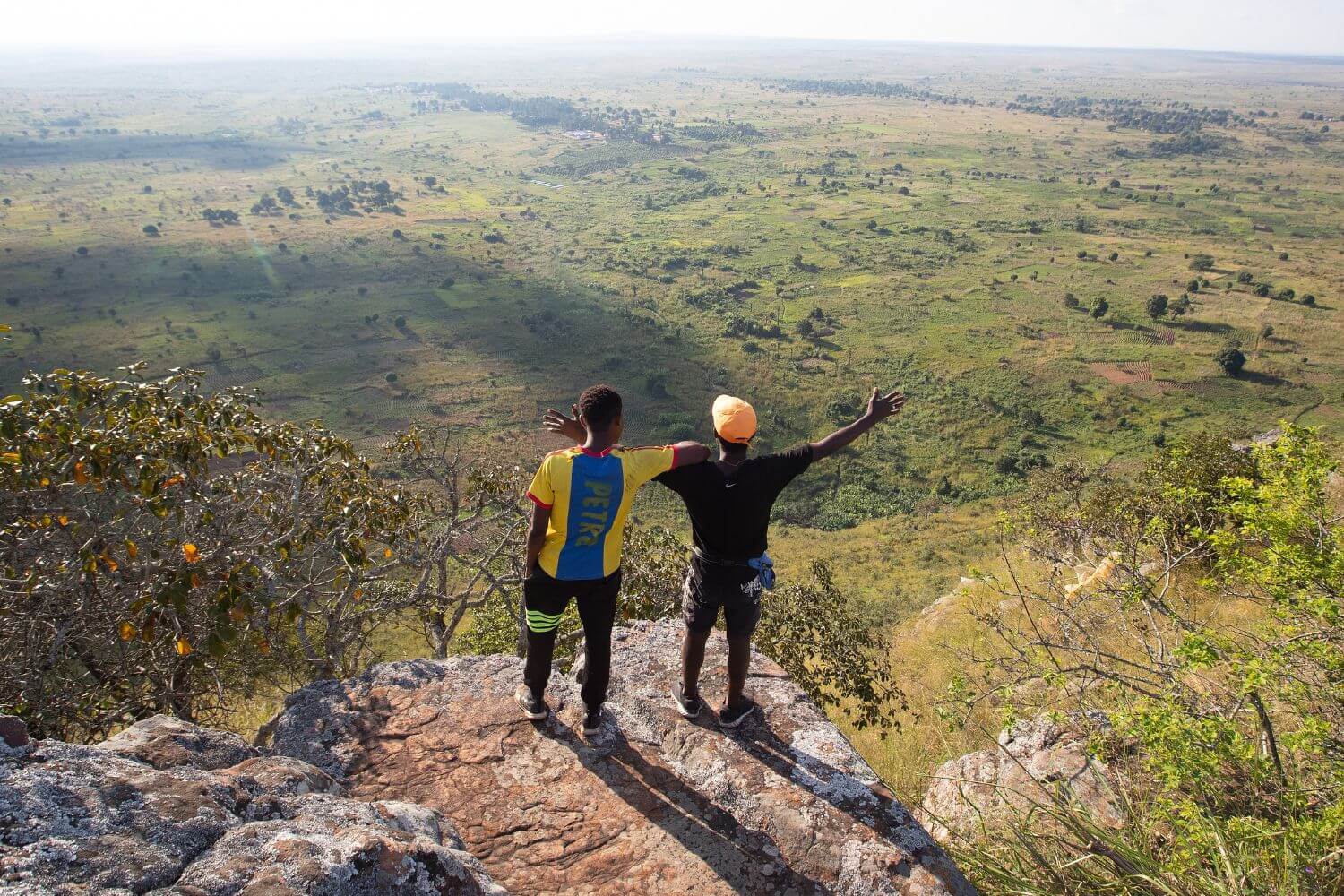 Students from Quéssua look out over the valley that is home to the United Methodist mission. Photo by Mike DuBose, UM News.