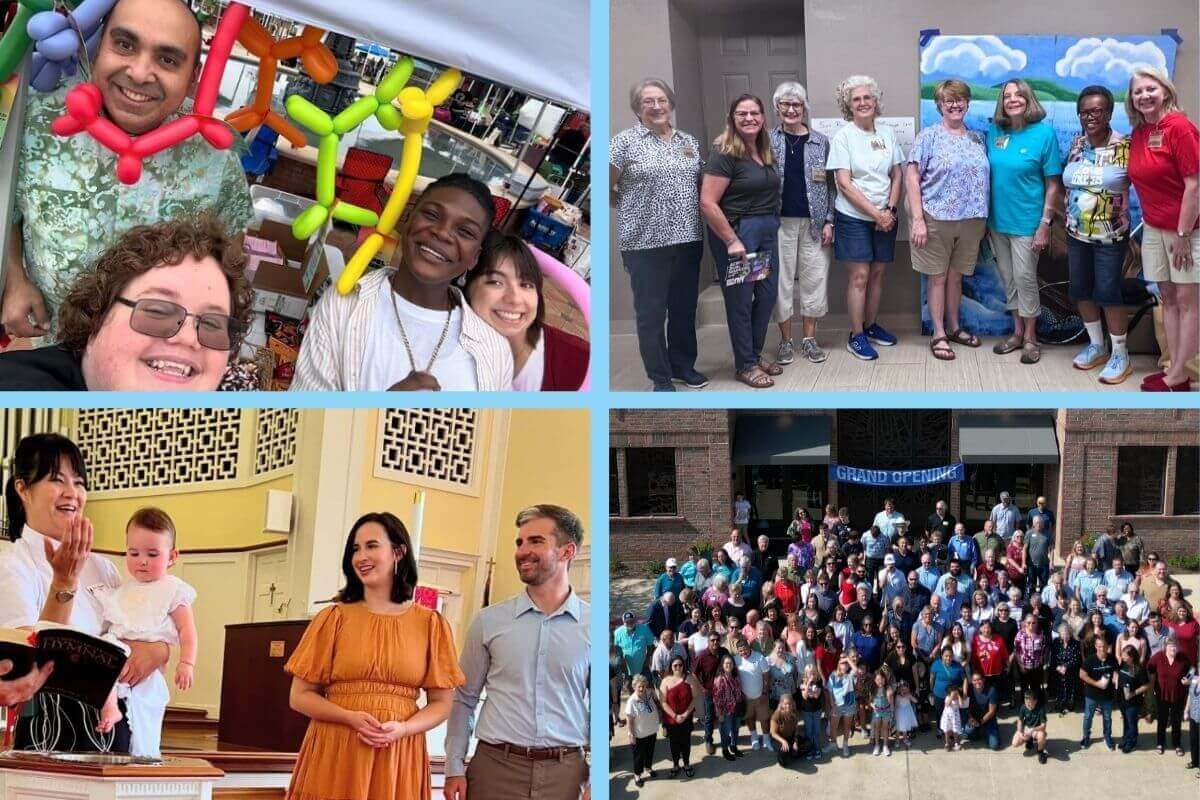 Some of The United Methodist Church’s newest congregations include (clockwise from top left) Love UMC in Texas, Grace UMC in Georgia, Bryan Community Church in Texas and Open Hearts UMC in South Carolina.
