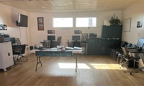 The computer lab at Saint Mark UMC in Los Angeles. Photo: Courtesy of St. Mark UMC in South Los Angeles.