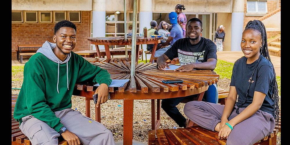 “”In vibrant outdoor spaces, students experience the campus differently, sharing ideas, laughter, and moments of peace..”” Courtesy photo.