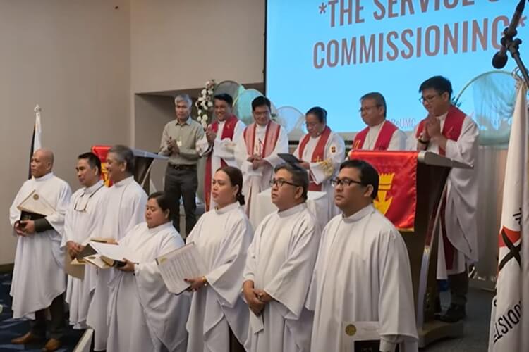 Filipino pastors were commissioned to serve in the Middle East