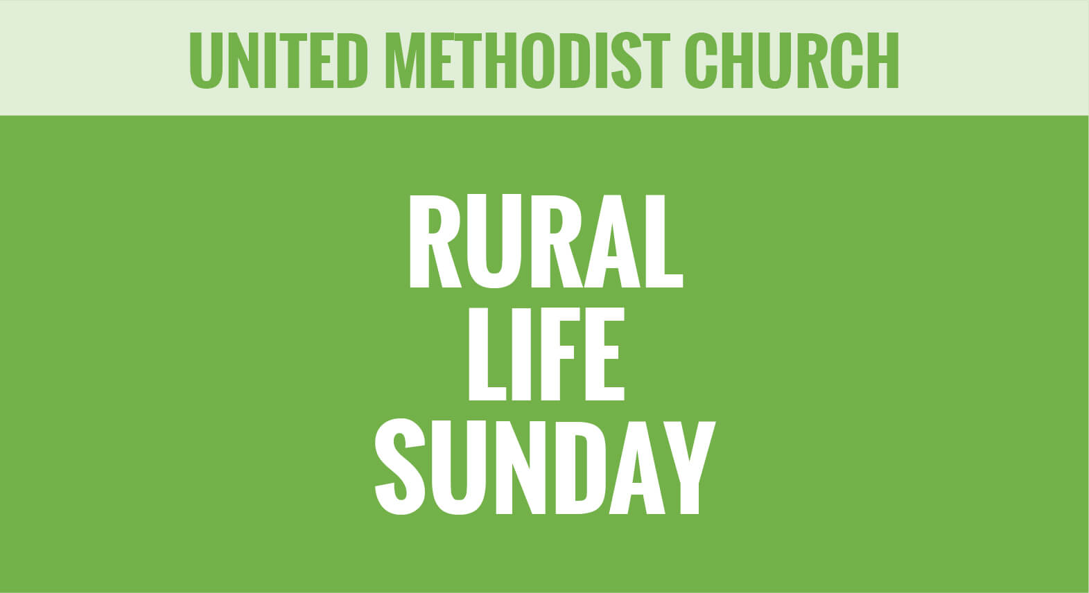 UMC - United Methodist Church - Rural Life Special Sunday - Thumbnail