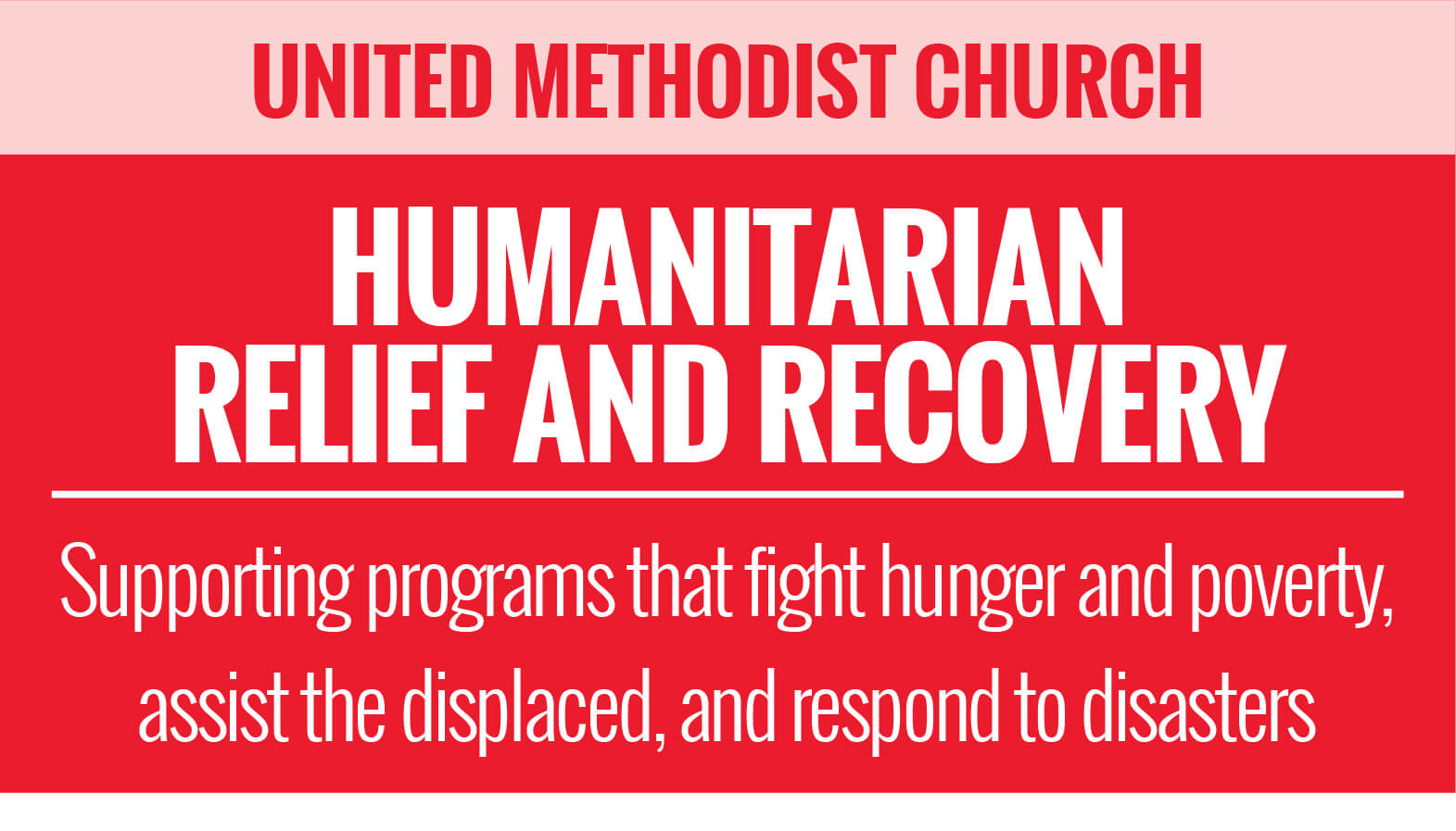 The Advance - United Methodist Church - Human Relief and Recovery